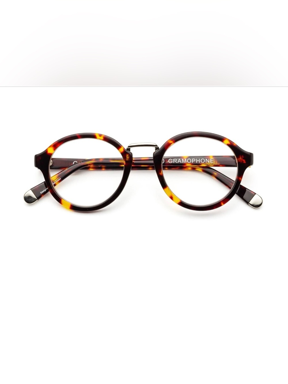 CADDIS Gramophone Tortoiseshell Round Reading Glasses (unisex) +2.00